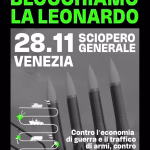 Sindacato di Base ADL Cobas - Blocchiamo la Leonardo: contro la finanziaria di guerra, per un futuro di pace e giustizia sociale