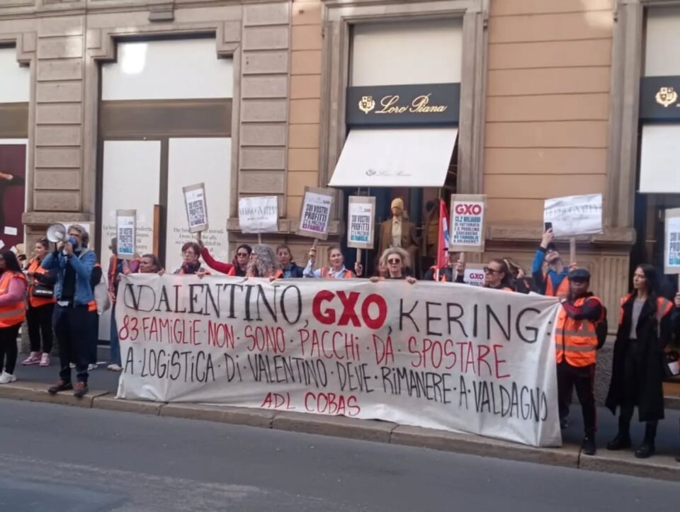 Sindacato di Base ADL Cobas - 83 persone su 109 a rischio licenziamento al magazzino logistico "VALENTINO" a Valdagno (notizia in continuo aggiornamento)