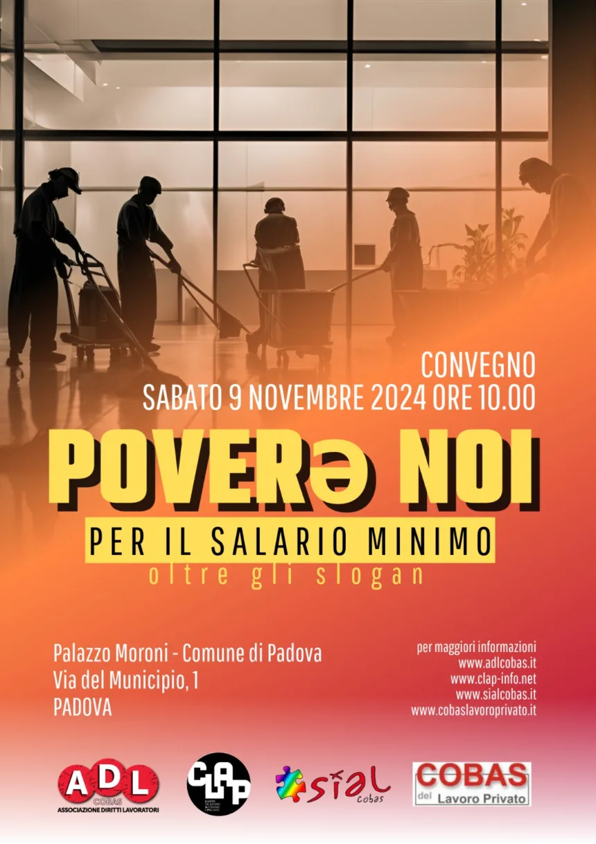 Sindacato di Base ADL Cobas - Poverə noi – Per il salario minimo, oltre gli slogan