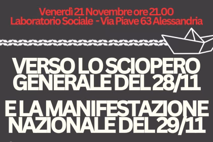 Sindacato di Base ADL Cobas - L’equipaggio di terra non si ferma: Alessandria incontra Maria Elena Delia, portavoce