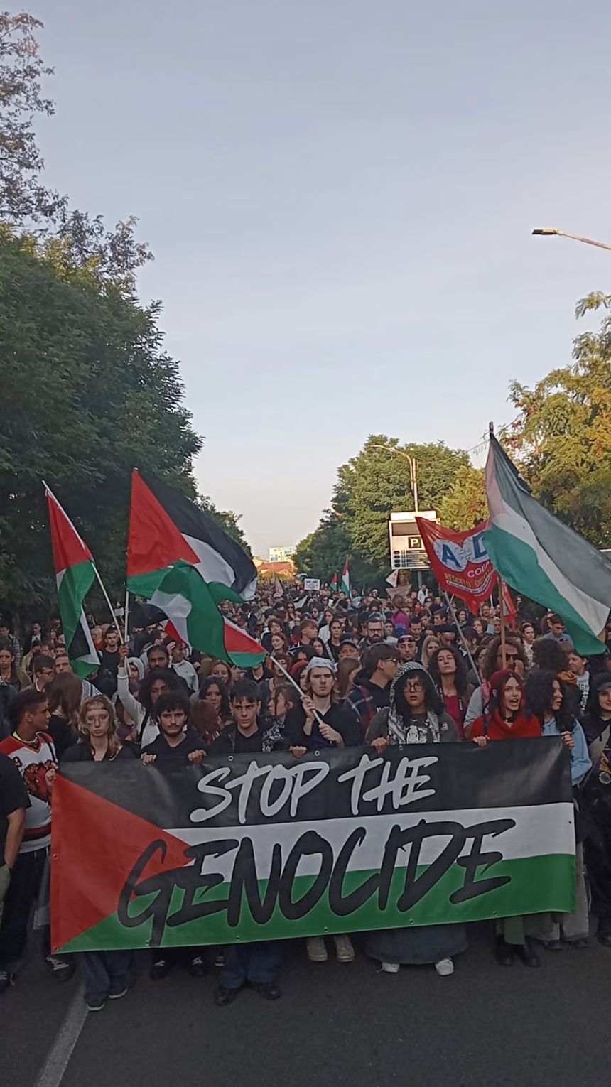 Sindacato di Base ADL Cobas - Alessandria si ferma per Gaza: "La manifestazione più partecipata della storia"