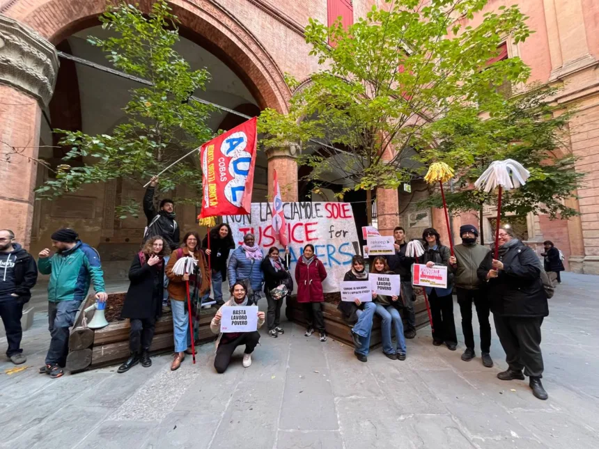 Sindacato di Base ADL Cobas - Justice for cleaners! Presidio di solidarietà contro il lavoro povero nei servizi